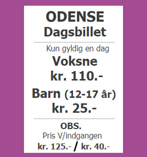 Dagsbilletter - AOH Odense